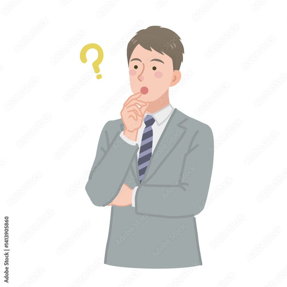 考えるビジネスパーソン