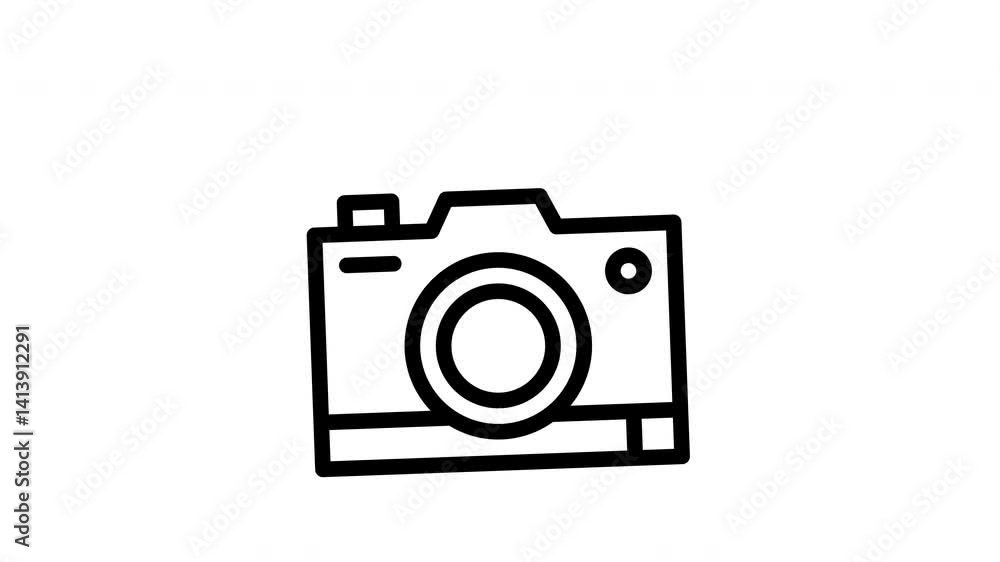 camera animated icon camera animated icon