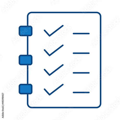 Planning Blue Line Icon. Startup, Success, Growth Editable Stroke Vector Illustration