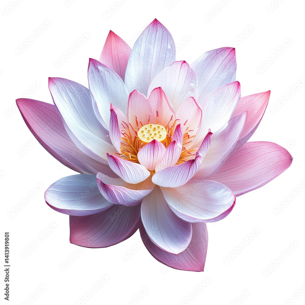 Closeup view of a delicate lotus flower on a Transparent background showcasing vibrant pink and white petals, Closeup view wilted lotus flowers isolated on PNG background Closeup view of a delicate lotus flower on a Transparent background showcasing vibrant pink and white petals, Closeup view wilted lotus flowers isolated on PNG background
