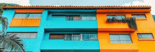 Vibrant Multi-Colored Building Exterior