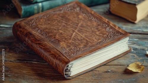 Antique Leather Journal, Vintage Book
