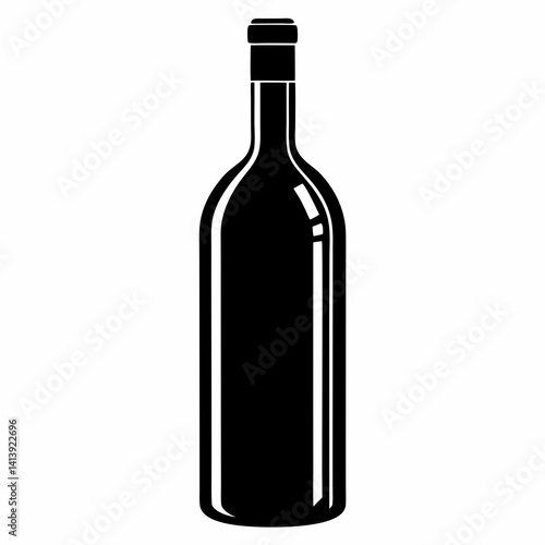 Wallpaper Mural  a wine silhouettes silhouettes black color  silhouettes Torontodigital.ca