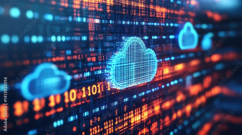custom made wallpaper toronto digitalDigital gears meshing with cloud and code icons, symbolizing transformation infrastructure