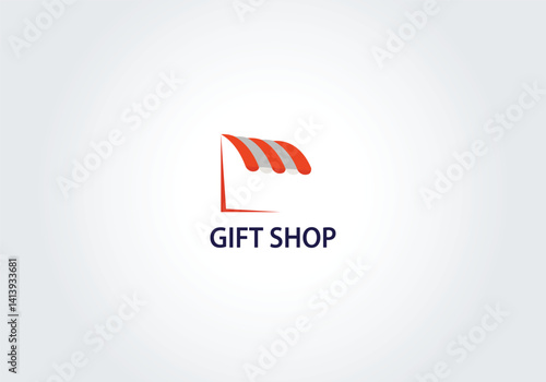 gift shop logo design store icon modern minimal business symbol boutique branding