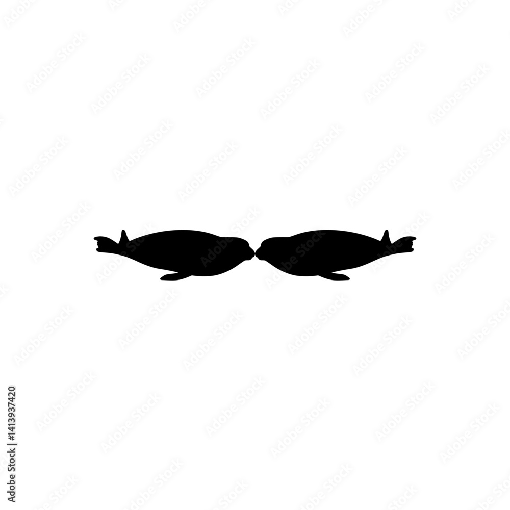 Pinnipeds or Seals Pair Silhouette , can use for Logo, Pictogram, Aquatic Animal, Poster or Graphic Design Element. Vector Illustration Animal, Poster or Graphic Design Element. Vector Illustration Pinnipeds or Seals Pair Silhouette , can use for Logo, Pictogram, Aquatic Animal, Poster or Graphic Design Element. Vector Illustration Animal, Poster or Graphic Design Element. Vector Illustration