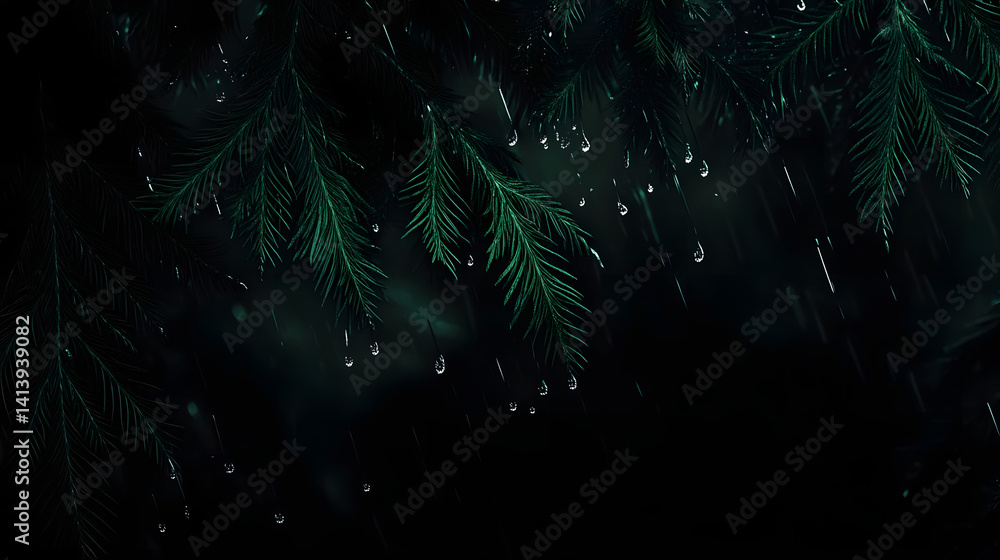 Abstract dark green aurora borealis Abstract dark green aurora borealis