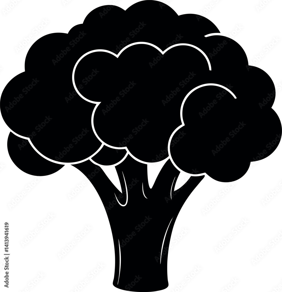 vector tree silhouette