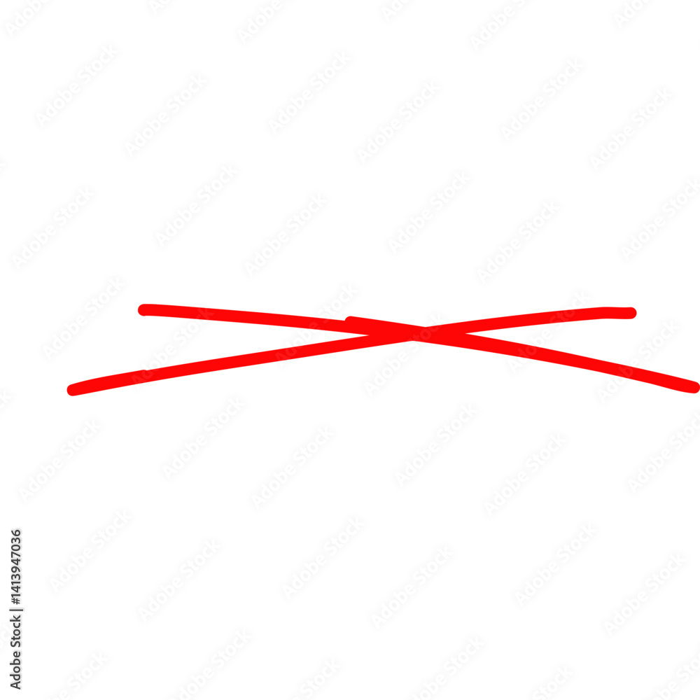 Red brush stroke underline Red brush stroke underline