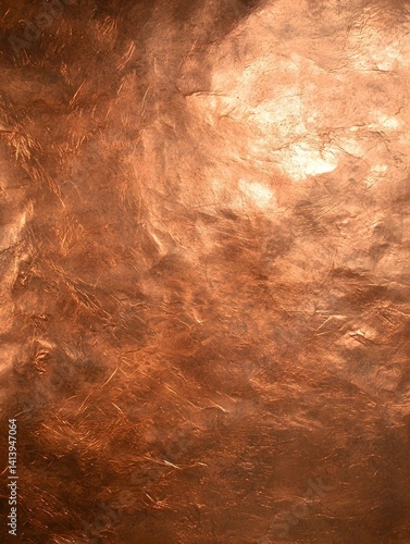 Wallpaper Mural Abstract copper texture background.  Rich, metallic sheen with crumpled effect. Ideal for design projects. Torontodigital.ca