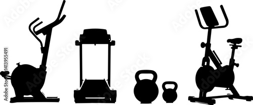 set of fitness icons