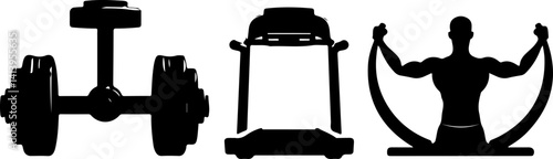 set of fitness icons