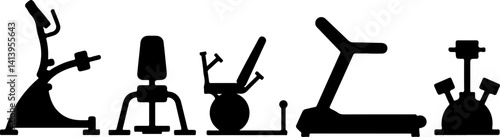 set of fitness icons