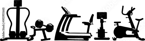 set of fitness icons
