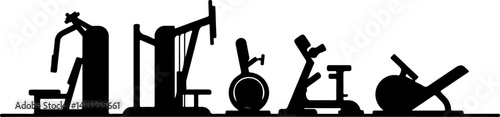 set of fitness icons