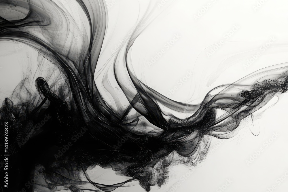 Fototapeta premium Smoke wave abstract background
