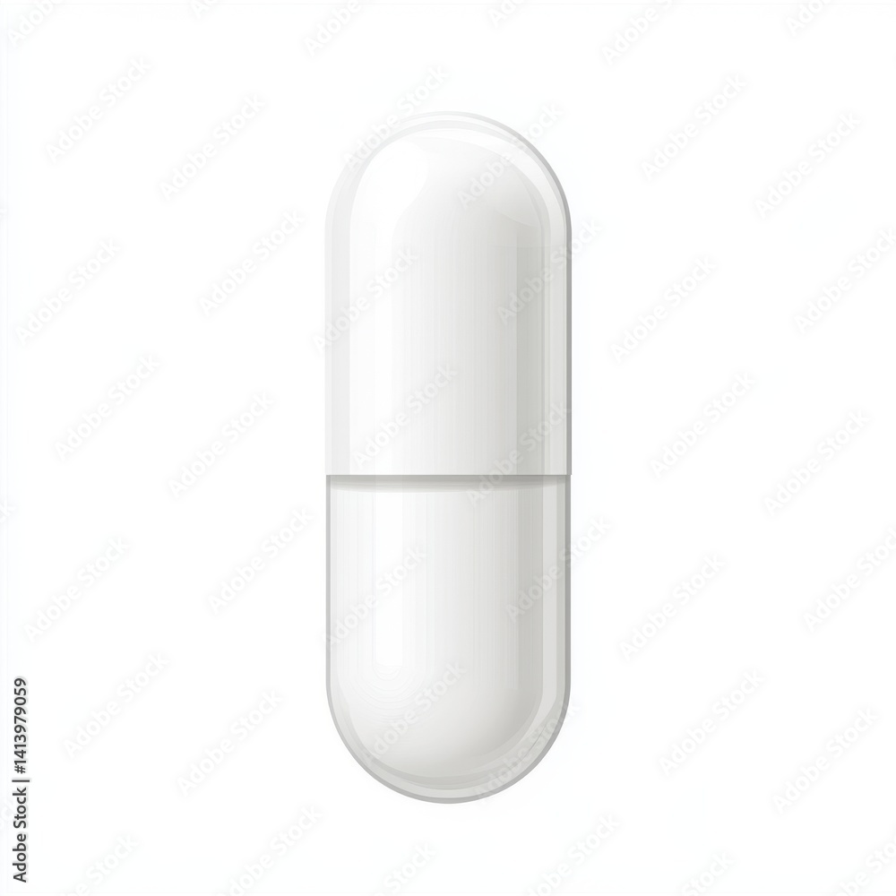 White oval capsule pill White oval capsule pill