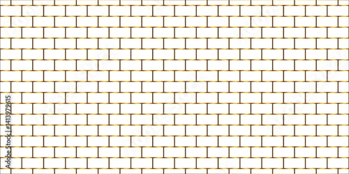 Abstract bathroom wall and floor brick wall texture background. white brick vector illustration texture of the wall with masonry Bricks laid in rows background.	
