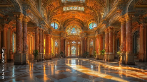 Wallpaper Mural Ornate interior of a grand, gilded palace. Torontodigital.ca