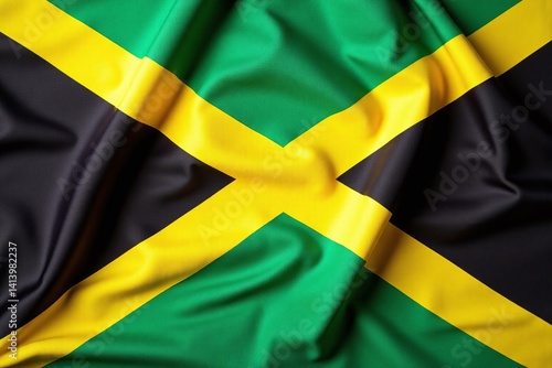 Wallpaper Mural the jamaican flag is waving in the wind Torontodigital.ca