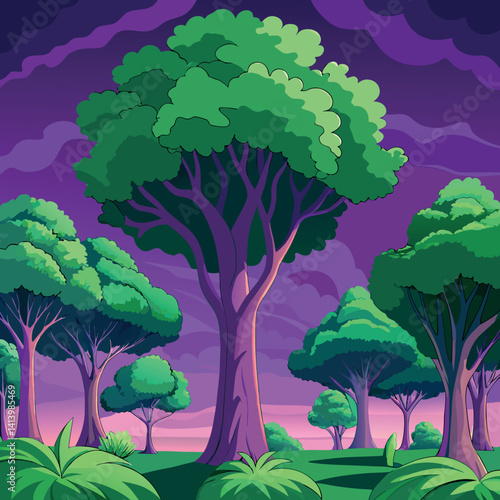 A high detailed vector close up set of green. 