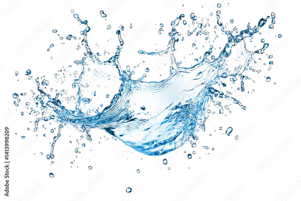 a splash of water captured in mid-air showcasing the dynamic movement and beauty of liquid as it disperses in droplets. clarity and freshness ideal for various creative uses a splash of water captured in mid-air showcasing the dynamic movement and beauty of liquid as it disperses in droplets. clarity and freshness ideal for various creative uses