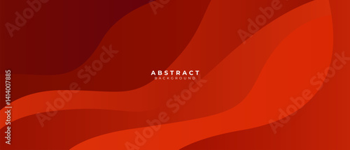 Abstract red wave design with flowing lines and smooth texture
