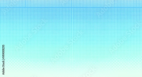 Light blue gradient background with halftone dot pattern