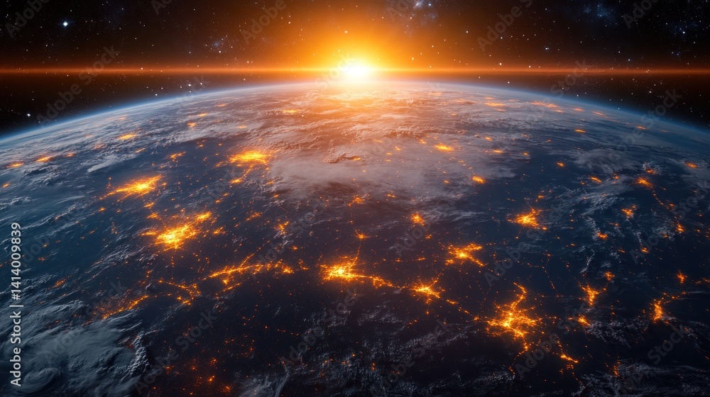 Earthrise: A Majestic View of Our Planet at Sunrise Earthrise: A Majestic View of Our Planet at Sunrise