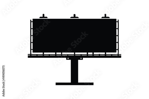 Billboard icon silhouette