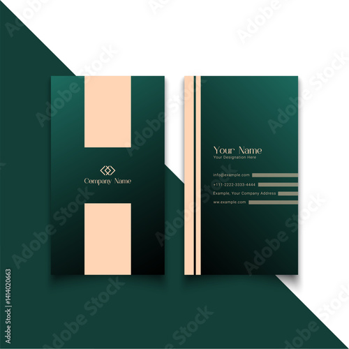 Modern business cards editable templates. Gradient stylish luxury business card template. Vatical premium elegant business card for your company. Minimal visiting card.