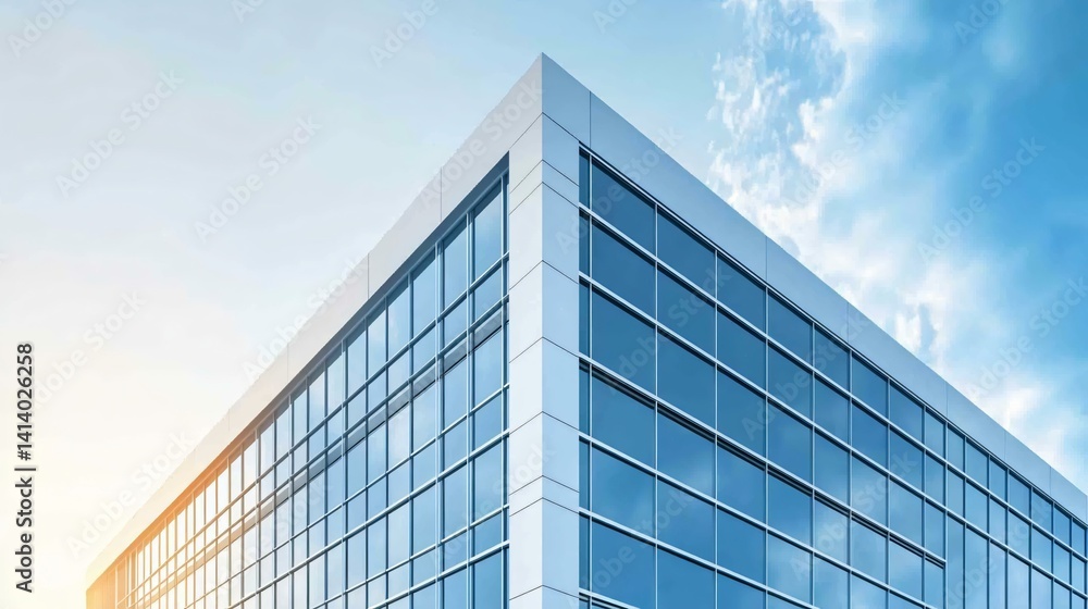 Structural skeleton of a modern commercial building with steel girders and horizontal beam alignment Structural skeleton of a modern commercial building with steel girders and horizontal beam alignment
