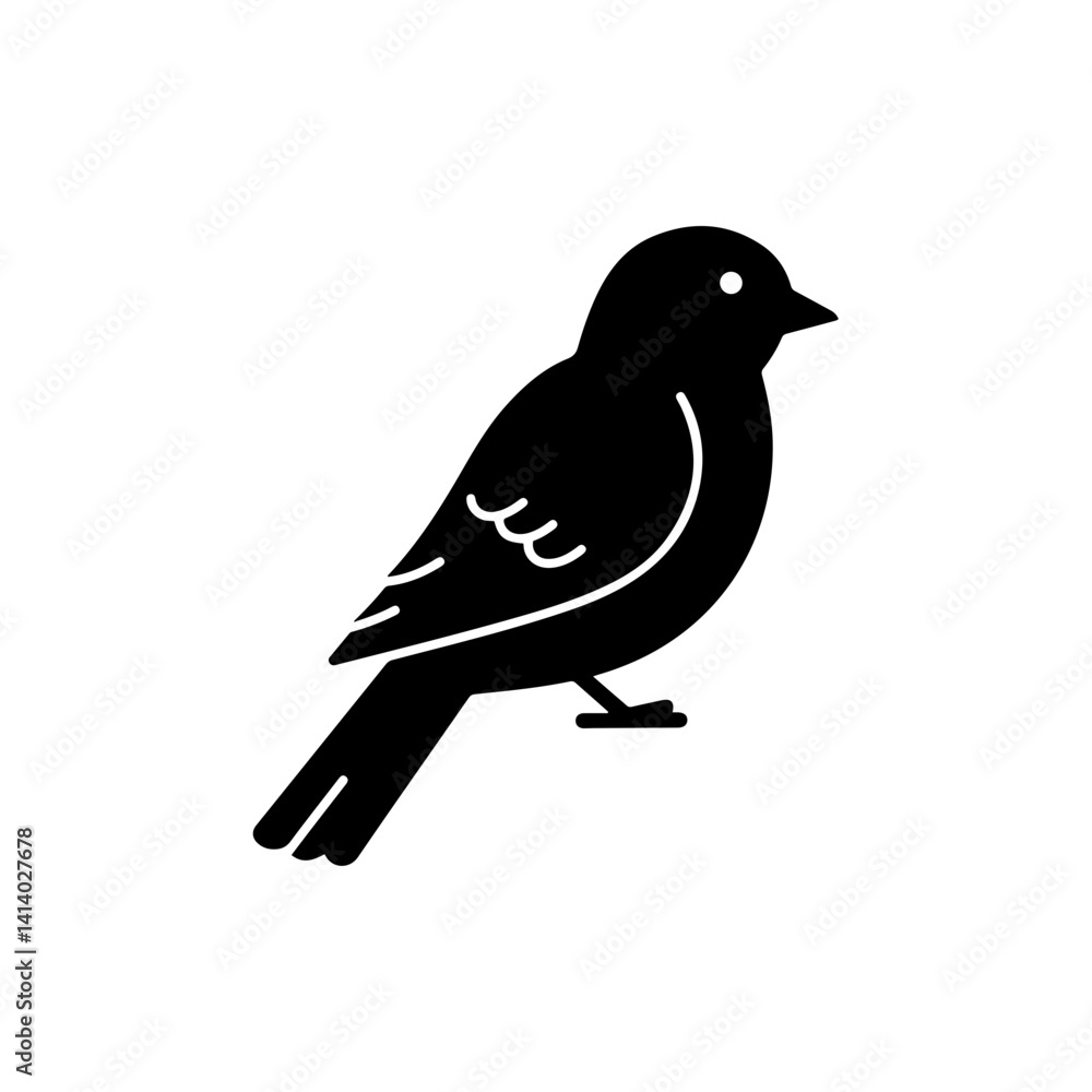 Obraz premium Bird Looking Backward Symbolizing Awareness or Vigilance