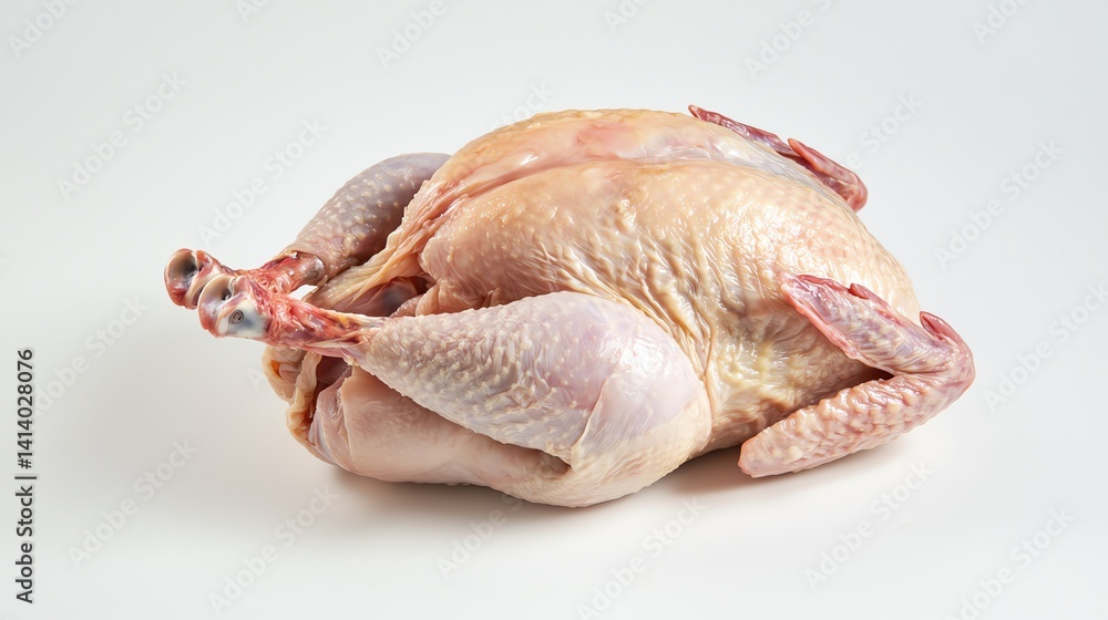Raw chicken on white background for cooking. Raw chicken on white background for cooking.