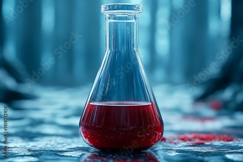 A blood-red fertilizer used in a mysterious alchemistâ€™s garden, creating unnatural glowing plants