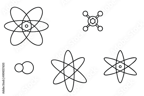quantum entanglement line art dynamic geometric pattern design