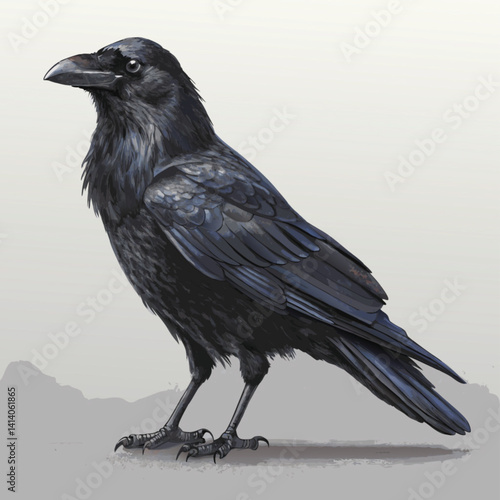 raven on a branch