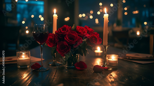 Romantic couple rainy night intimate moment soft candlelight