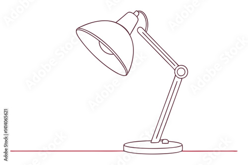interior lighting lamp one line drawing