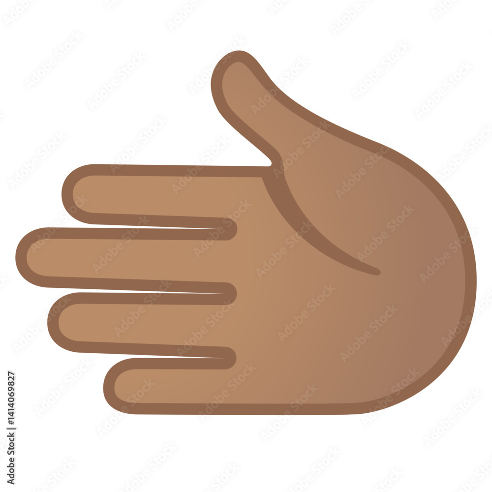 Palm Facing right medium skin tone
Palm Facing right medium skin tone
