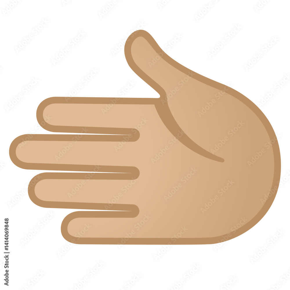Palm Facing right medium slight kin tone
Palm Facing right medium slight kin tone