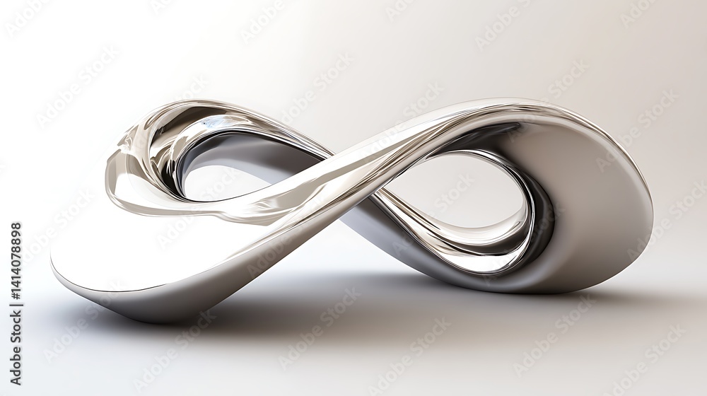 Infinite Loop: A Polished Chrome Sculpture Infinite Loop: A Polished Chrome Sculpture