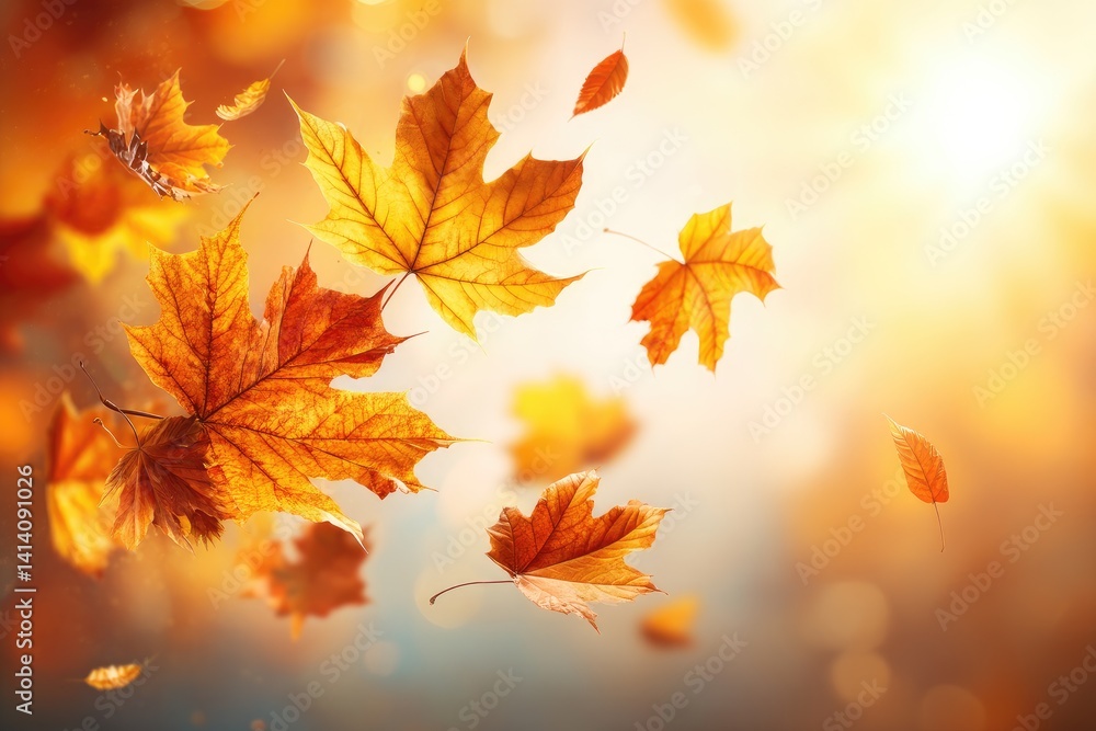 Autumn leaves in the wind Autumn leaves in the wind
