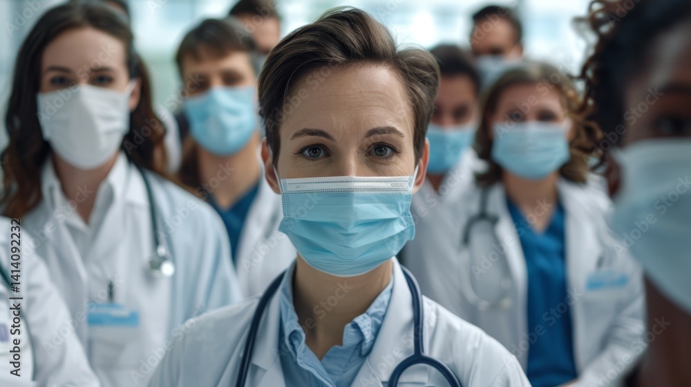The medical team in masks The medical team in masks