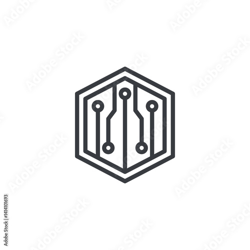 Crypto currency line icon