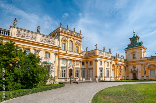 The Baroque Royal Palace in Wilanów, Masovian Voivodeship, Poland	