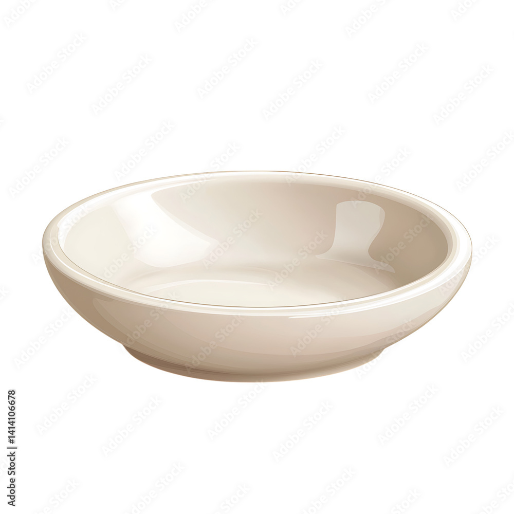 Glossy white ceramic soap dish with soft curves and rectangular shape featuring smooth edges and clean design presented alone on a transparent background