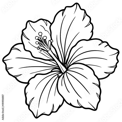 flower out line