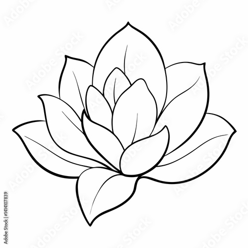 flower out line