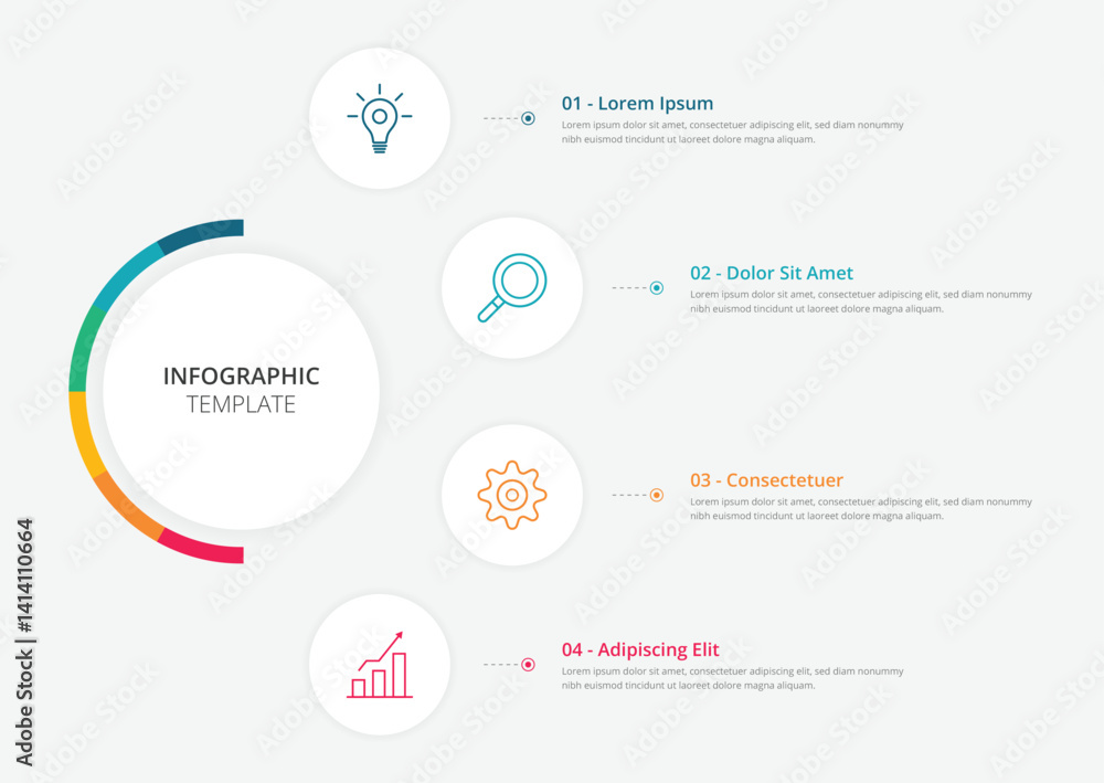 Infographic 4 Step timeline journey. Presentation graph, flat simple infographics design template. Clean timeline infographic design template with 4 options. Vector for presentation Infographic 4 Step timeline journey. Presentation graph, flat simple infographics design template. Clean timeline infographic design template with 4 options. Vector for presentation